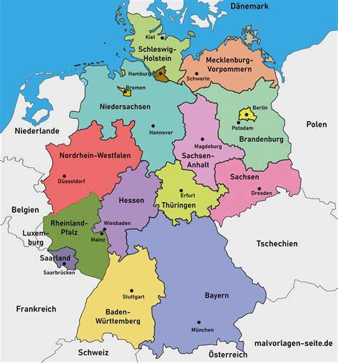 Landkarte der Lieferregionen und Versandzeiten