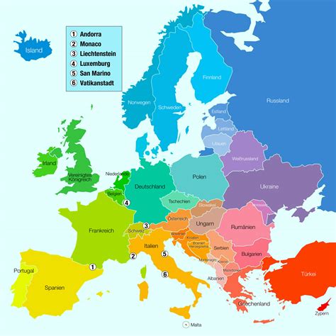 Landkarte der wichtigsten Trüffelregionen Europas und der Welt