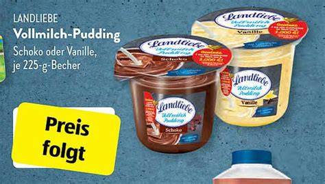 Landliebe Vollmilch Pudding Zutaten und Verpackung