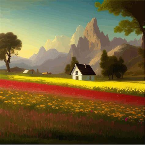 Landschaft Kretas mit blühenden Thymianhügeln und Pinienwäldern