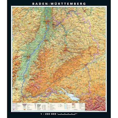 Landschaftsübersicht Baden-Württemberg mit Imkerei-Standorten