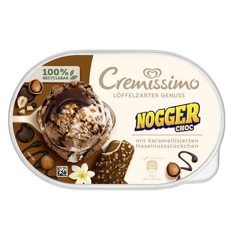 Langnese Cremissimo Schoko Kokos Eis Verpackung mit Kokosflocken