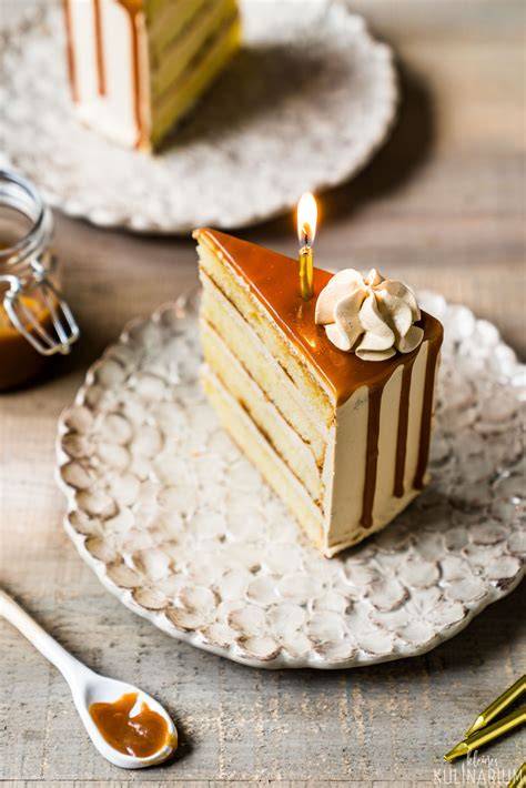Layer Cake mit Salzkaramell und Buttercreme
