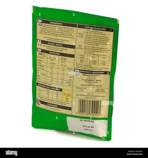 Lebensmittel-Etikett mit Allergiehinweisen