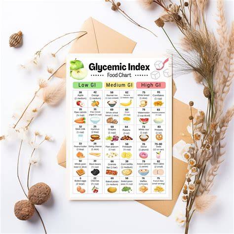 Lebensmittelliste mit Glycingehalt (Beispielkarte)