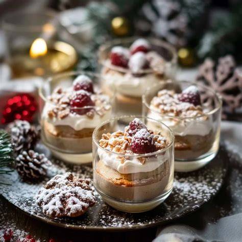 Lebkuchen Creme, winterliche Dessertgläser