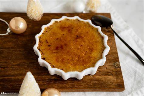 Lebkuchen Creme Brûlée mit karamellisierter Zuckerkruste