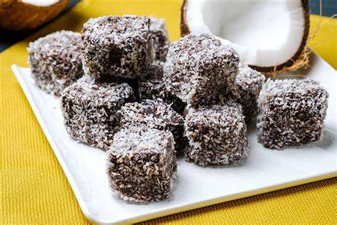 Lebkuchen Kokoswürfel Backprozess