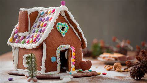 Lebkuchen Konfekt und Lebkuchenhaus als Adventstradition