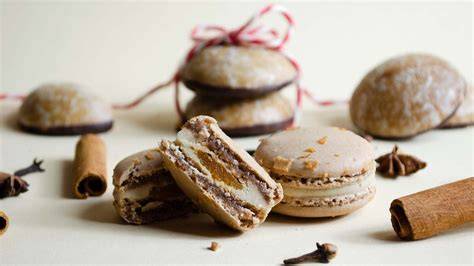 Lebkuchen Macarons, winterliches Gebäck und Zubereitung