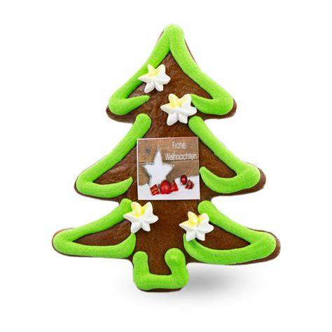Lebkuchen in Tannenbaumform