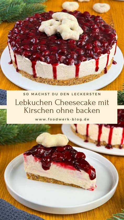 Lebkuchen mit Kirschen und Kirschwasser - festlich angerichtet