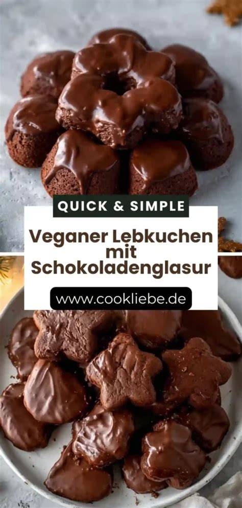Lebkuchen mit glänzender Schokoladenglasur