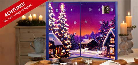 Lebkuchen-Adventskalender mit buntem Zuckerdekor