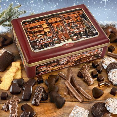 Lebkuchen-Sortiment: Dosen und Truhen von Schmidt und Lambertz