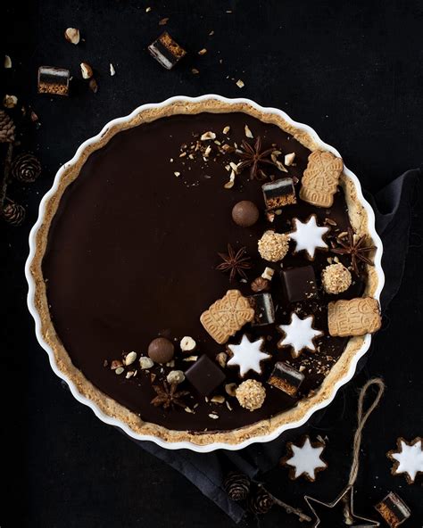 Lebkuchen-Tarte mit Schokomousse