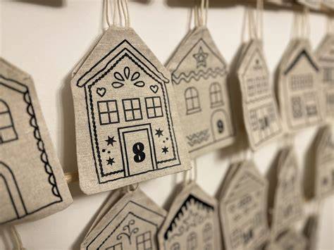 Lebkuchenhäuschen als Adventskalender, ein DIY-Projekt