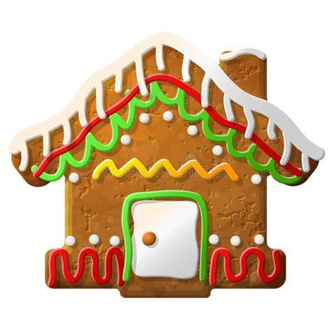 Lebkuchenhaus mit buntem Zuckerguss