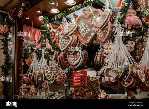 Lebkuchenherzen auf dem Weihnachtsmarkt
