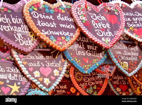 Lebkuchenherzen in verschiedenen Designs (Jahrmarkt, Oktoberfest, Geschenk)