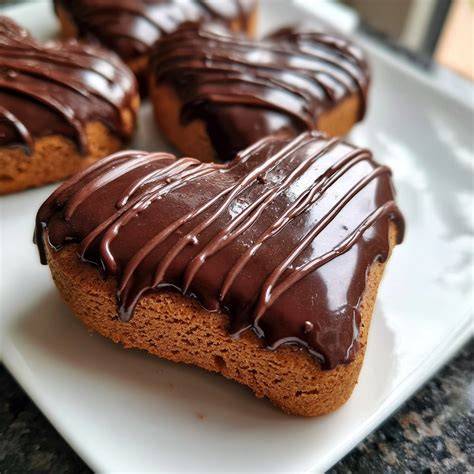 Lebkuchenherzen mit Orangenguss