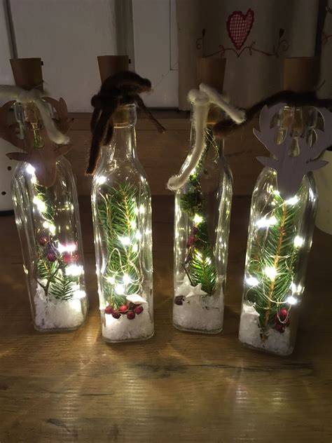 Lebkuchenlikör-Flaschen, Weihnachts-Deko