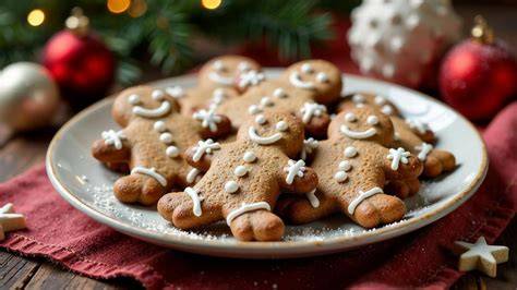 Lebkuchenmännchen auf Backblech, Zutaten daneben