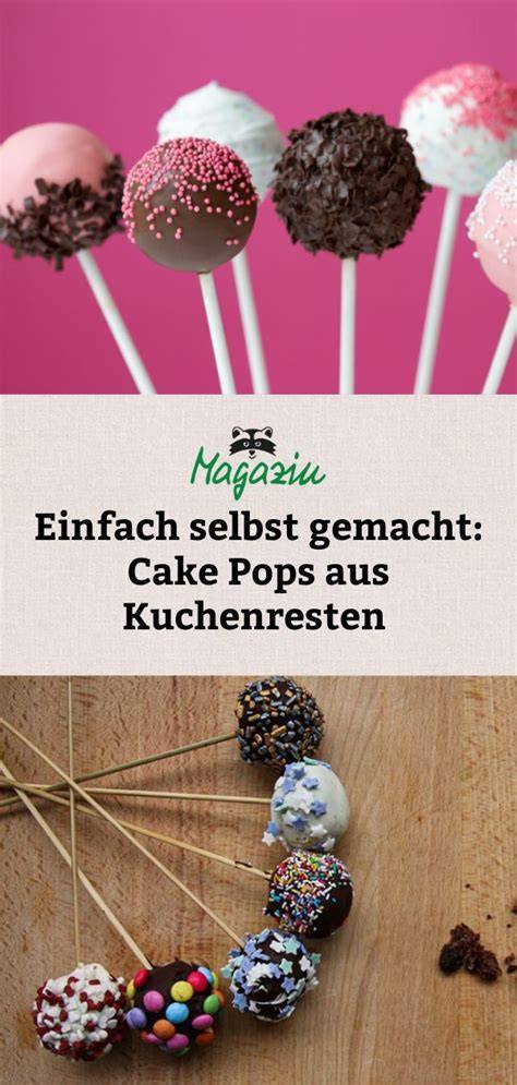 Leckere Cake Pops aus Kuchenresten