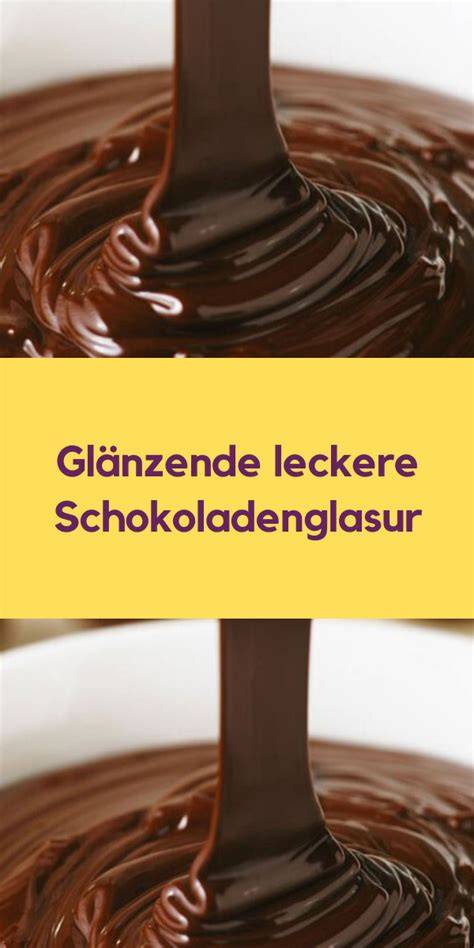 Leckere Schokoladenglasur auf Kuchen