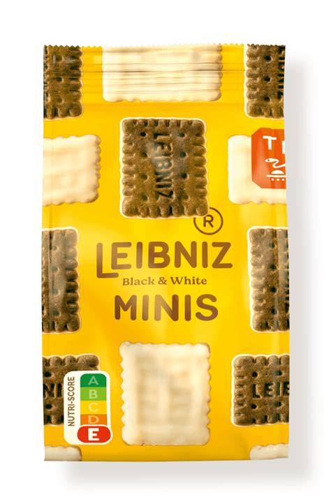 Leibniz Mini Kekse Packung und Keksgrößenvergleich