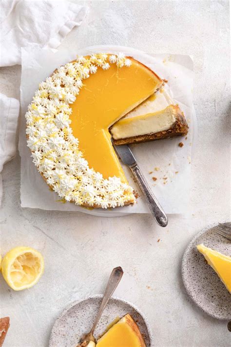 Lemon Cheesecake mit Lemon Curd