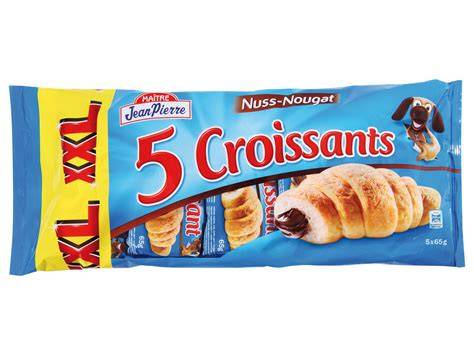 Lidl Logo und Verpackung des Nuss Nougat Croissants