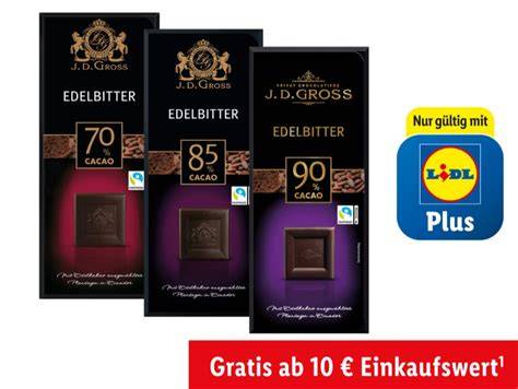Lidl Marke J.D. Gross Edelschokolade