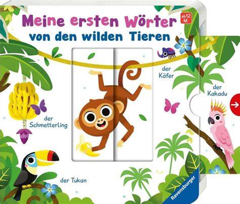 Liebevoll gestaltetes Pappbilderbuch mit großen Schiebern und großen Tieren