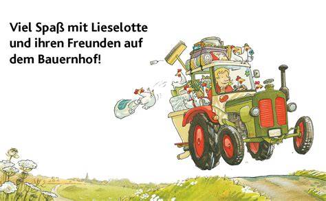 Lieselotte auf dem Bauernhof mit Bäuerin und Krümelspur