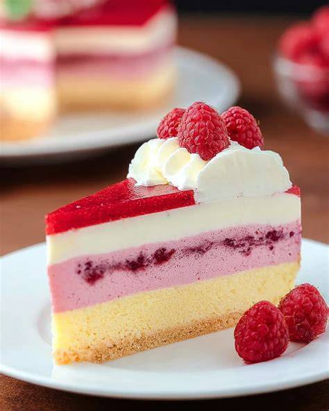 Limetten-Biskuit-Torte mit Joghurtcreme und Himbeeren, Dekoration