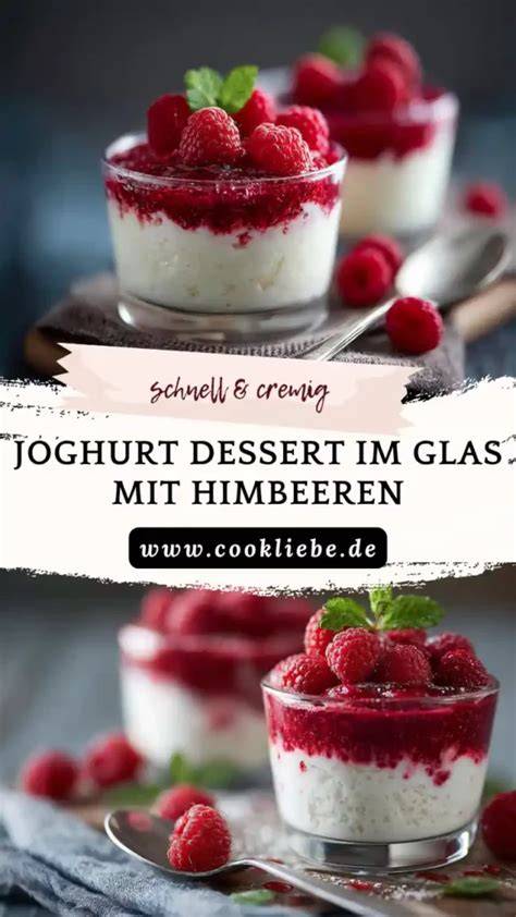 Limetten-Joghurt-Mousse im Glas mit Minze dekoriert