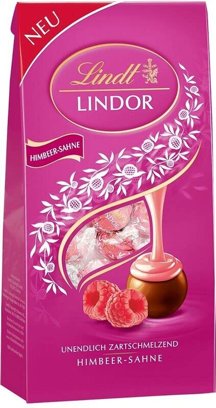 Lindor Minze und Himbeer-Sahne Verpackungen