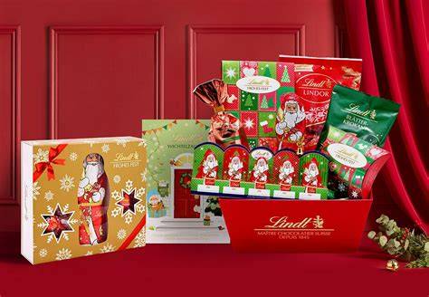 Lindt Adventskalender als Geschenk und Dekoration