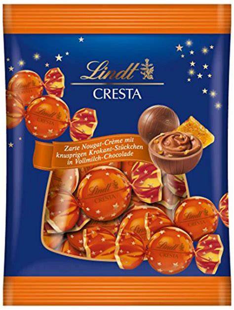 Lindt Cresta Kugeln, aufgeschnitten, Nährwertansicht