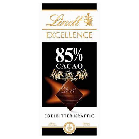 Lindt Excellence 85 Prozent Kakao Nährwerttabelle
