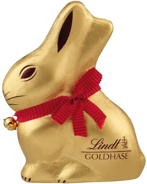 Lindt Goldhase mit roten Halsband und goldenem Glöckchen