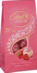 Lindt Lindor Erdbeer Sahne und Allergenkennzeichnung