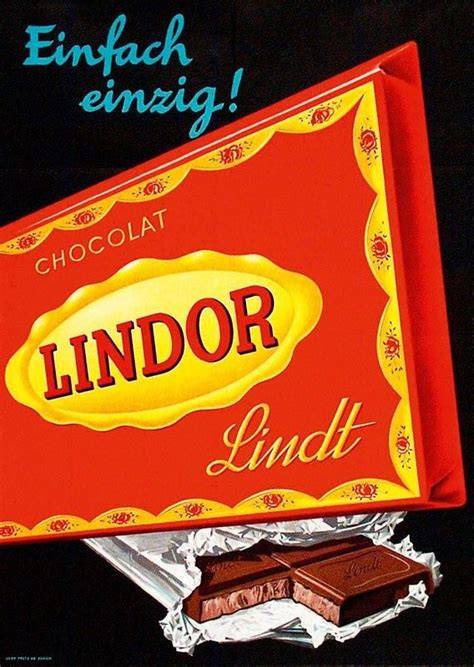 Lindt Lindor Historie: Plakate und Verpackungsentwicklung
