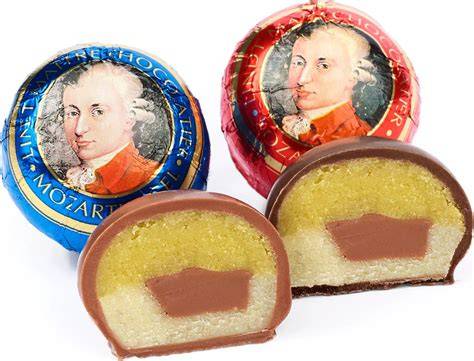 Lindt Logo auf Mozartkugeln - Internationaler Vertrieb
