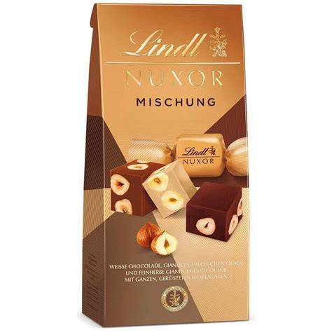 Lindt Nuxor Mischung: Haselnussanteil und Schokoladenvarianten