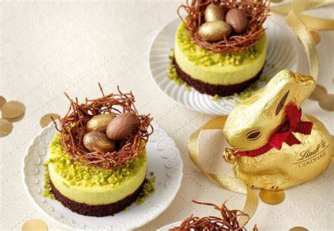 Lindt Osternest-Törtchen mit LINDOR Schokoladeneiern