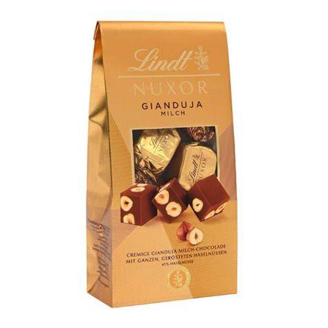 Lindt Pralinenfüllungen: Canache, Gianduja, Fruchtfondant