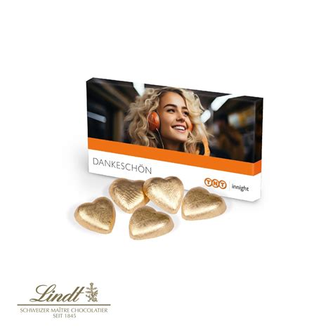 Lindt Schokoherzen mit Kaffeetasse