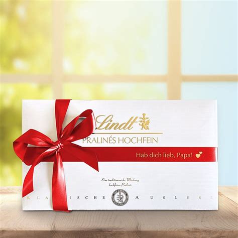 Lindt Schokoladengeschenk mit persönlicher Schleife